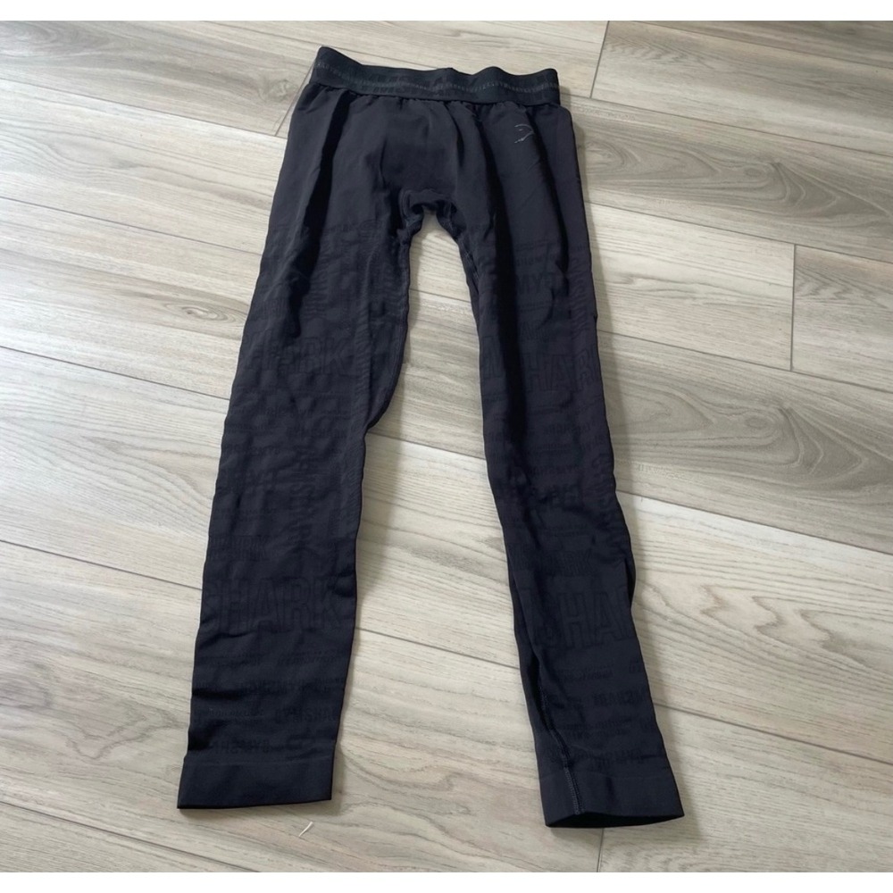 Gymshark Black‎ Seamless Leggings Workout Athleisure Logo Waistband small